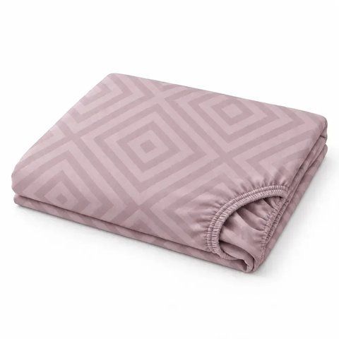 Простирадло на гумці 220&times;240&times;20 см PERYNKA з ранфорсу Mauve SE-2903108238-220-240 фото