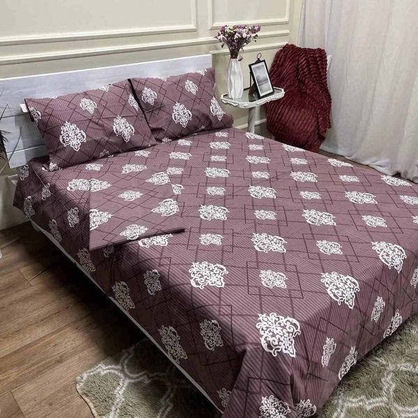 Комплект постільної білизни PERYNKA з байки Royal Plum 200&times;220 см ПББК042002202х5070 фото