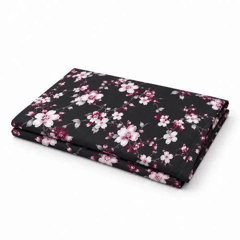 Простирадло класичне 150&times;220 см PERYNKA Sakura Night з байки SC-2903108297-150-220 фото