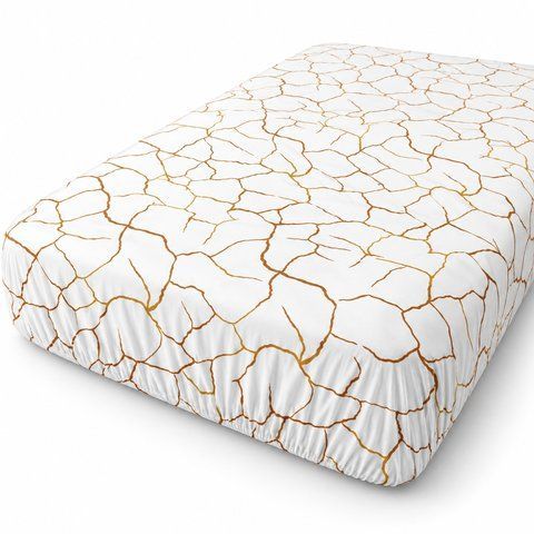 Простирадло на гумці 180&times;220&times;20 см PERYNKA з ранфорсу Gold Line FS-RAN-18022020-GOLDLINE фото