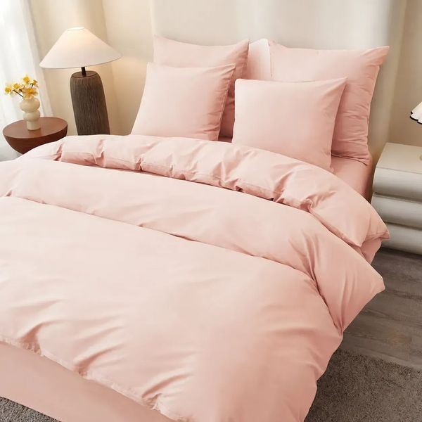 Простирадло класичне 220&times;240 см PERYNKA зі сатину Blush SC-2903108228-220-240 фото
