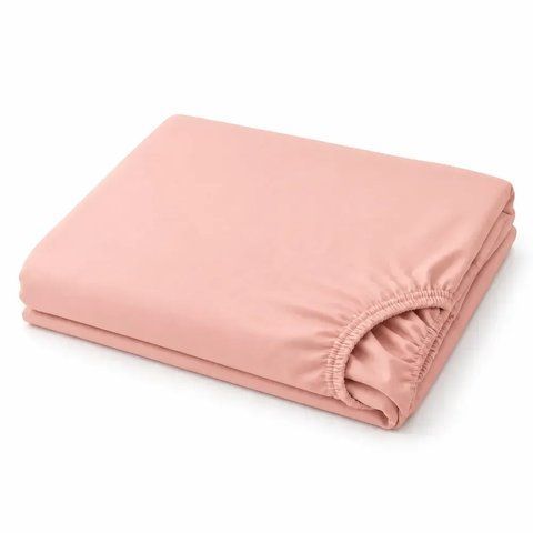 Простирадло на гумці 140&times;205&times;20 см PERYNKA зі сатину Blush SE-2903108228-140-205 фото