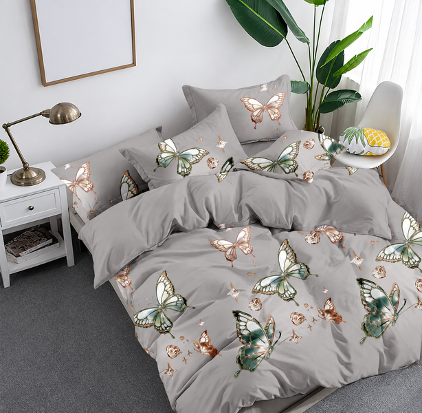 Комплект постільної білизни PERYNKA з бязі Estelle 180&times;220 см ПББ311802202х5070 фото