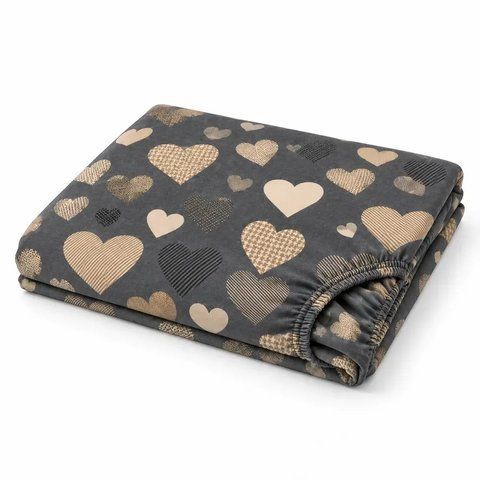 Простирадло на гумці 220&times;240&times;20 см PERYNKA з байки Amour Grey SE-2903108285-220-240 фото