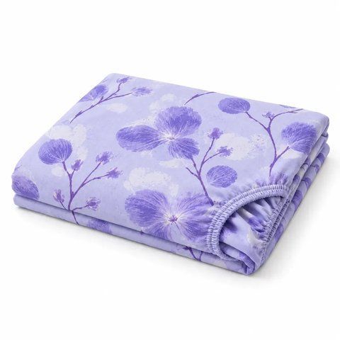 Простирадло на гумці 150&times;220&times;20 см PERYNKA з бязі Floria SE-2903108149-150-220 фото