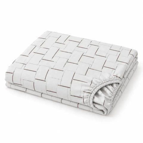 Простирадло на гумці 220&times;240&times;20 см PERYNKA з бязі Weave SE-2903108244-220-240 фото