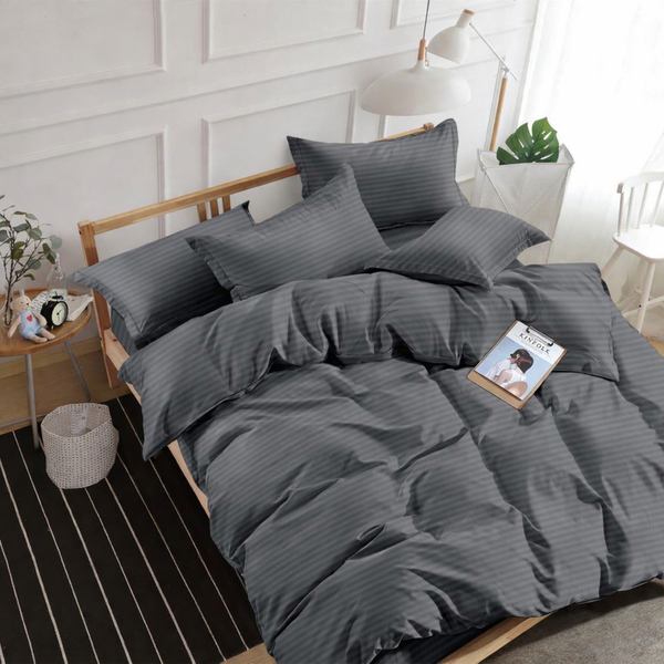 Комплект постільної білизни PERYNKA зі сатину GREY 200х220 см ПБС032002202х5070 фото