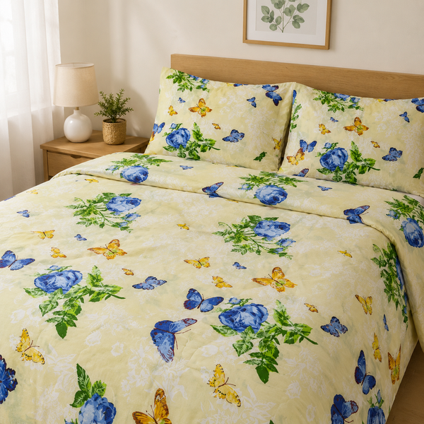 Комплект постільної білизни PERYNKA з бязі Butterfly 200x220 см ПББ182002202х5070 фото