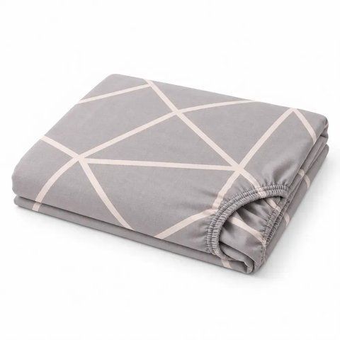 Простирадло на гумці 200&times;220&times;20 см PERYNKA з бязі Nord Grey SE-2903108129-200-220 фото