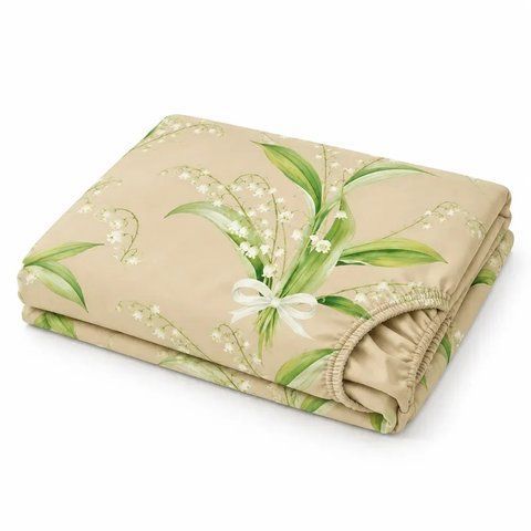 Простирадло на гумці 150&times;220&times;20 см PERYNKA з бязі Lily SE-2903108271-150-220 фото