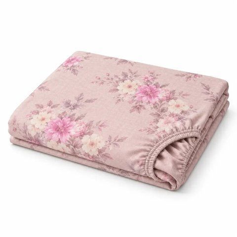 Простирадло на гумці 140&times;205&times;20 см PERYNKA з бязі Rosalia SE-2903108150-140-205 фото