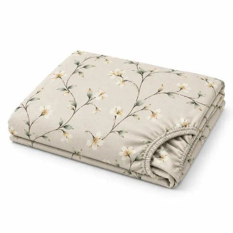 Простирадло на гумці 180&times;220&times;20 см PERYNKA з бязі Jasmine SE-2903108259-180-220 фото