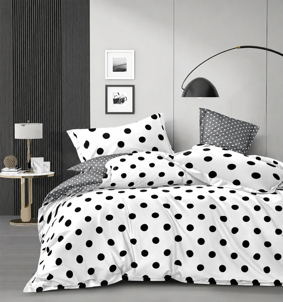 Комплект постільної білизни PERYNKA з бязі Comfort Duo Grey 200х220 см  ПББ152002202х5070 фото