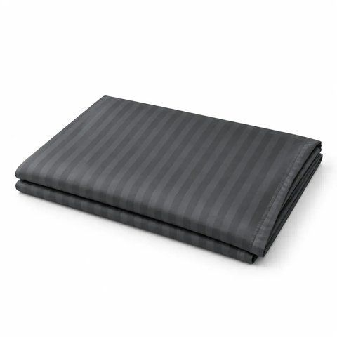 Простирадло класичне 150&times;220 см PERYNKA зі сатину GREY SC-2903108161-150-220 фото