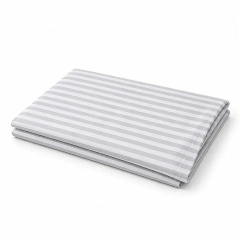 Простирадло класичне 150&times;220 см PERYNKA зі сатину WHITE SC-2903108133-150-220 фото