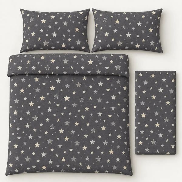 Простирадло класичне 200&times;220 см PERYNKA з байки Midnight SC-2903108224-200-220 фото