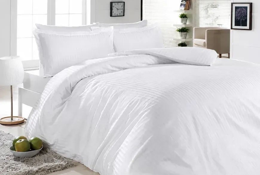 Простирадло класичне 100&times;140 см PERYNKA зі сатину Soft Stripe SC-2903108169-100-140 фото